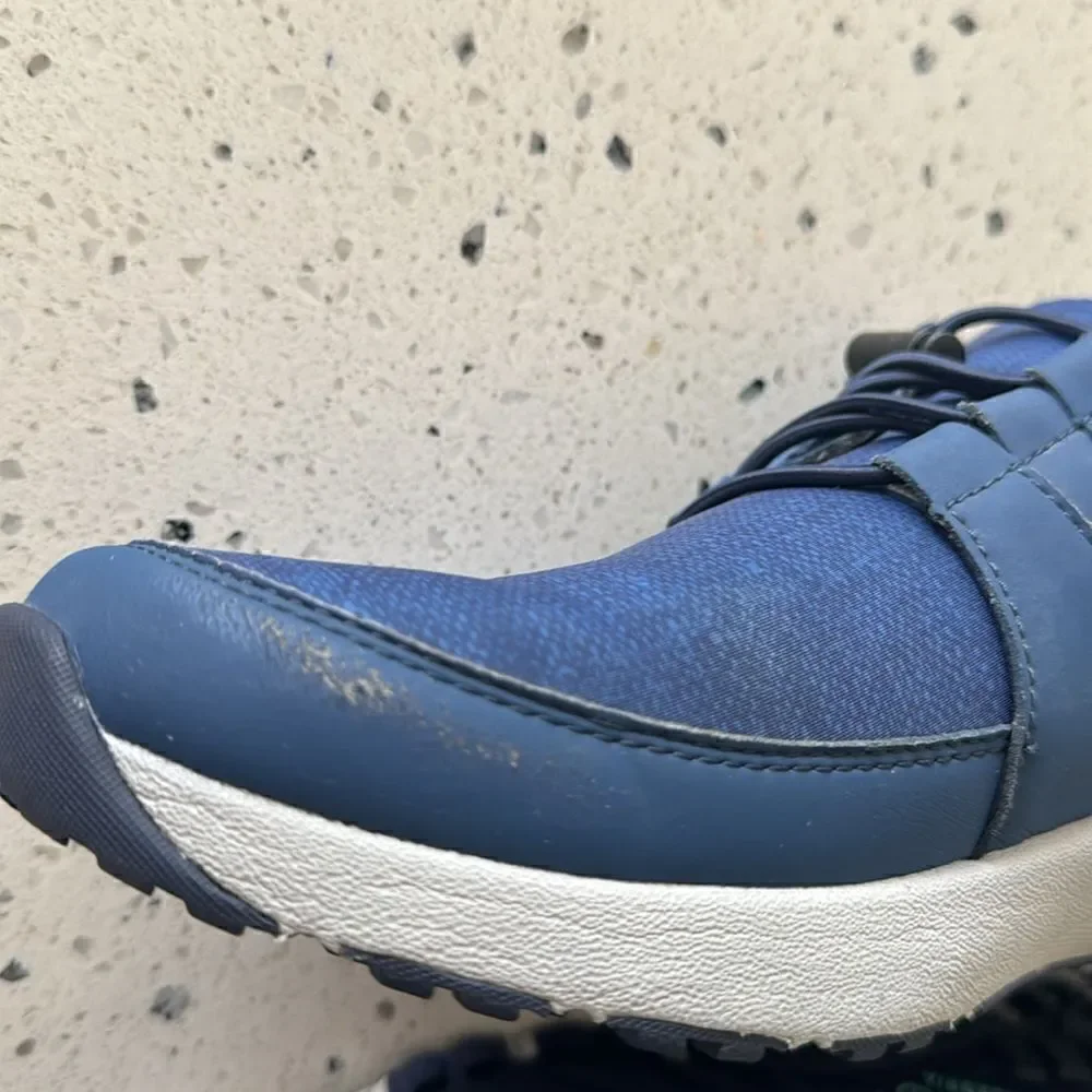 TRAQ by ALEGRIA Cynch Indigo Textile Comfortable Walking Shoes Men’s Size 41